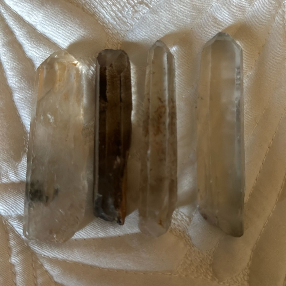 Natural Lodolite Quartz AKA Garden Quartz point bundle